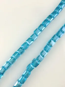 500Pcs/masse 6mm lille Terning Krystal Glas Perler Fordel Crystal Løs Spacer-Pladsen Perler Til Smykker at Gøre DIY Armbånd Perler
