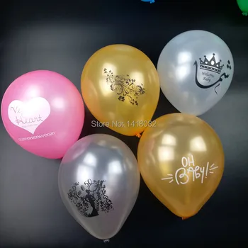 500pcs Reklame ballon udskrivning på brugerdefineret Tilpasses pearl og mat tyk 2,2 g 10