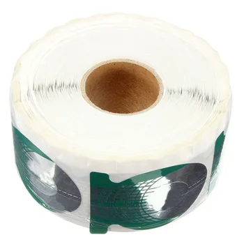 500pcs/roll Negle Forlængelse Form Grønne Hestesko Form Nail Art Tip Roll Akryl DIY Værktøjer Kurve Gel Guide Klistermærker -30