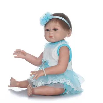 50cm Full Body Silikone Reborn Baby Dolls Genfødt Bebe Genfødt Naturtro Reborn Babyer Dukker til Børn Juguetes Doll