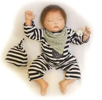 50cm Mode Rigtige Genfødt Blød Silikone Dukke Nyfødte Babyer til Salg Fuld Vinyl Reborn Baby Dolls Børn Gaver