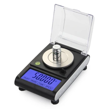 50g 0.001 g Digitale Elektroniske Skala 0.001 g Præcision Touch-LCD-Digital Smykker Diamant Skala Laboratorium Tælle Vægt Balance