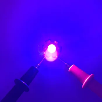 50stk 3W High Power LED-Lys UV-Chip diode 395nm 400nm Lilla Ultra Violet til Nail Dryer Valuta Identifikation