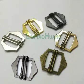 50stk/masse 20mm metal alu spænde dobbelt slide justerbar pin spænde sort/bronze/mat zwart emaille/guld/nickle gratis fragt
