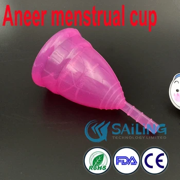 50stk/masse Engros menstruationskop feminine medicinsk kvalitet silikone health care cup coupe menstruelle menstruation silicium cup