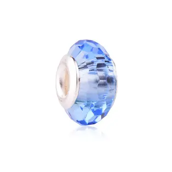 50STK/Masse Europæiske Krystal Glas Multi-Facetteret Stort Hul Perler Charms Til Mode Pandora Smykker at Gøre DIY Armbånd Halskæde