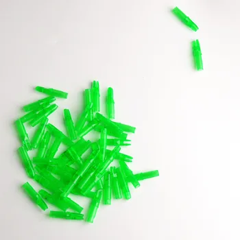 50stk/masse Grønne Plastik Pil Kærve Indre for aksel-ID 6.2 mm OD 7.8 mm Pil til Bueskydning, Jagt Skydning