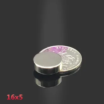 50stk neodym-magnet 16x5mm N35 Lille Disk Runde Super Stærke magneter, 16*5 mm Kraftig Sjældne Jordarter Neodymium Magneter 16x5 mm