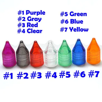 50stk Sort Pen Style Flasker med Farverige hatte og Lange Tynde Tips, E Væsken er tom 30 ml plast dråbeflasken