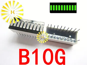 50STK x 10 Segment Grøn Digital Tube LED Bar 10*25mm Display Modul B10G