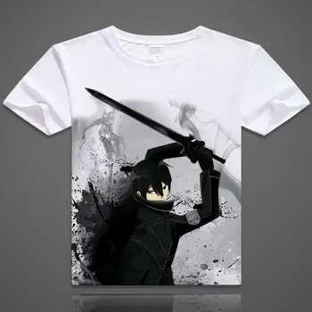 52 Stilarter Animationsfilm Sværdet Kunst Online Kirigaya Kazuto T-shirts Yuuki Asuna Trykte T-Shirt Kort Ærme t-Shirts SAO Sommer Toppe Dropship