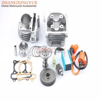 52mm Stor Bar Performance Kit & A9 Cam & AC-CDI & Fan for Kinesiske GY6 50cc Opgradere 105cc 139QMB Scooter 4T