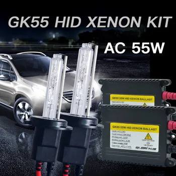 55W D2S Xenon pære kit H1 H3 H4 H7 H11 9005 9006 881 HID Xenon Lampe bilforlygte 4300k 5000K 6000k H7 8000k xenon lys