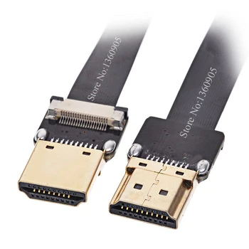 5CM/10CM/15CM/20CM/30CM Ultra Tynd HDMI Type A Kabel-Standard til HDMI Type A Standard Bånd Flade Kabel-Super Blød HDMI-Kabel