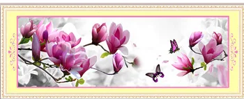 5d diy diamant maleri magnolia orkideer runde rhinsten pæon blomster diamant cross stitch bryllup serie diamant broderi