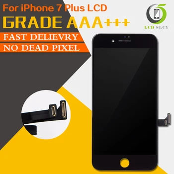 5pcs 3D Touch AAA+++ Til iPhone 7 Plus LCD-Skærm Touch Skærm Sort-Hvid udskiftning forsamling Gratis fragt DHL