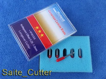 5pcs 45 grader + 5pcs 60 grader Klinger skære små bogstaver +1stk Roland klingeholder til Vinyl Cutter Cutting Plotter
