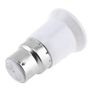 5pcs B22 til E27 LED Pære Base Adapter Universal Lys Converter Lampe topholder