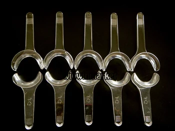 5pcs Dental Ortodontisk Fotografiske Spejl, Rustfrit stål Autoclavebale + 10STK T-Form Intraorale Kind og Læbe Retraktoren Oplukker