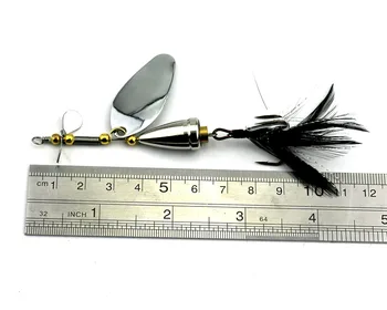 5pcs Fiskeri agn spinner 7CM 12,5 G spoon lokke fiskegrej metal fiskeri lokker isca kunstige for fiskeri bas gedde SP170