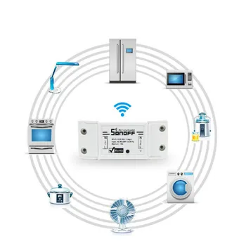 5PCS Itead Sonoff Smart Wifi Skifte DIY Smart Wireless Remote Switch Wifi lyskontakten Smart Home Controller arbejde med Alexa