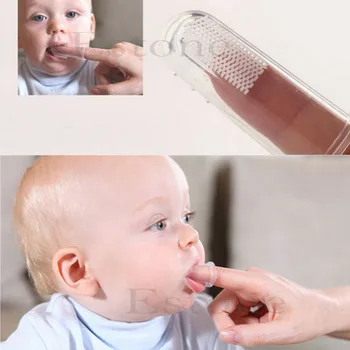 5pcs Kids Baby, Spædbarn Blød Silikone Finger Tandbørste Tænderne, Gummi Massageapparat Børste Ny