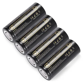 5PCS LiitoKala 26650 5000mah 26650-50A Li-ion 3,7 v Genopladeligt Batteri til Lommelygte 20A