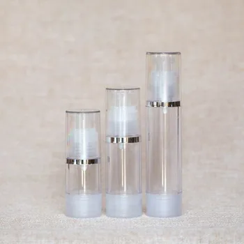 5pcs/lot 50 ml Høj Kvalitet Plast Lotion Sub-Aftapning Med PP Vakuum Pumpe Serum Genpåfyldelige Flasker Creme Airless Flaske
