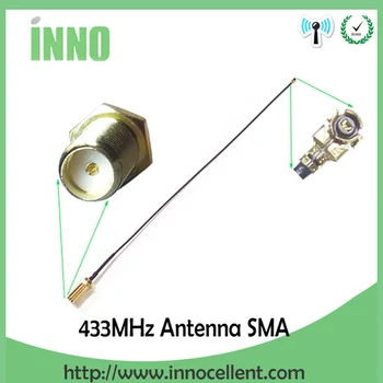 5pcs/masse 433Mhz Antenne OMNI-Directional antenne SMA male+21cm IPX til RP-SMA Stik Mandlige Pin-forlængerledning Pigtail Kabel