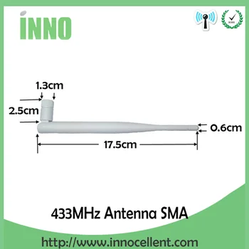 5pcs/masse 433Mhz Antenne OMNI-Directional antenne SMA male+21cm IPX til RP-SMA Stik Mandlige Pin-forlængerledning Pigtail Kabel