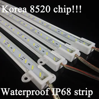 5pcs/masse 50cm Korea 8520 Price Høj Kvalitet 50CM 36led SMD 8520 Hvid/kold Hvid LED Rigid Strip Vandtæt IP68 For DC 12V