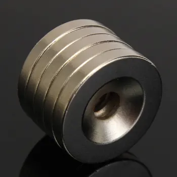 5Pcs N52 Disc Magneter Neodym Sjældne Jordarters Magnet Magnetiske 20x3mm med Hul 5mm