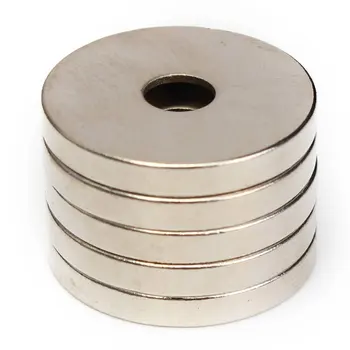 5Pcs N52 Disc Magneter Neodym Sjældne Jordarters Magnet Magnetiske 20x3mm med Hul 5mm