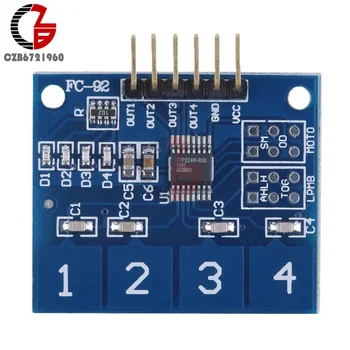 5PCS NYE 4-Kanals Digital Kapacitiv Touch Sensor Skifte Modul-Knappen for Arduino TTP224
