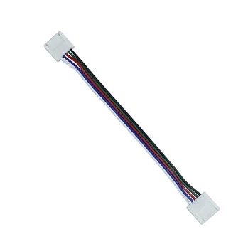 5pcs RGBW stik, LED Strip-Stik RGBW 12mm PCB-5-Pin-core wire Kabel-Kvindelige jack kobling grisehale, Gratis fragt