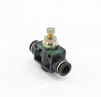 5PCS Sort Høj 8mm Kvalitet Flow kontrol ventil Pneumatiske Fittings Pneumatiske type speed control-stik DSA-08
