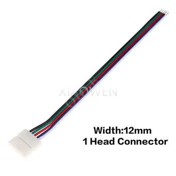 5Pin 5Pcs Solderlessmm RGBW5pin 1 hoved wire 5pin 2 hoved wire Udvide Kabel Stik til RGBW LED Strip