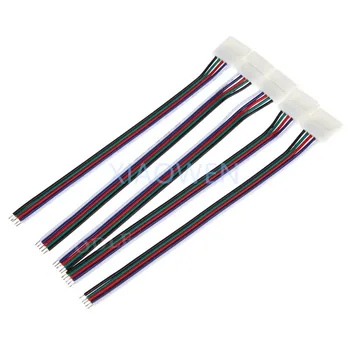 5Pin 5Pcs Solderlessmm RGBW5pin 1 hoved wire 5pin 2 hoved wire Udvide Kabel Stik til RGBW LED Strip