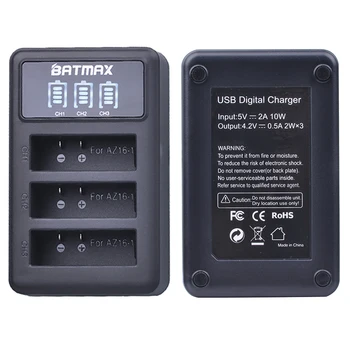 5x 1400mAh Batteri Til Oprindelige Xiaomi Yi II Xiami yi 4k-Batterier+ LED USB 3slots Oplader for Xiaoyi Yi Lite-Action-Kamera