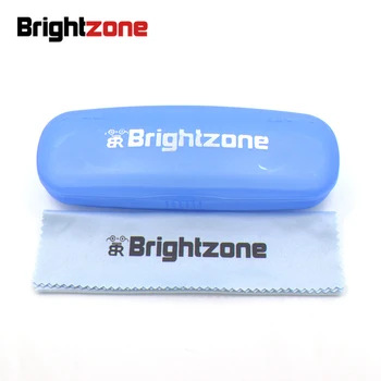 ^6^ Brightzone Uindfattede Hukommelse Titanium Silver Blå Farve Tonet Recept Solbriller for Nærsynethed & Presbyopi Gratis Fragt