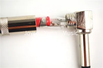 6 Pack Joyo Farverige Metal 1/4 Højre Vinkel Elektrisk Guitar-Effekt-Pedal Patch Kabel Kabler Gratis Fragt