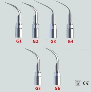 6 X EMS Spætte Type Dental Ultralyd Scaler Tip Skalering G1 G2 G3 G4 G5 G6