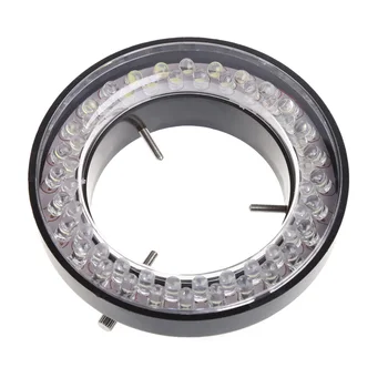 60 LED Justerbar Ring Lys-lampe Lampe til STEREO ZOOM Mikroskop, Lup EU Plug-W310