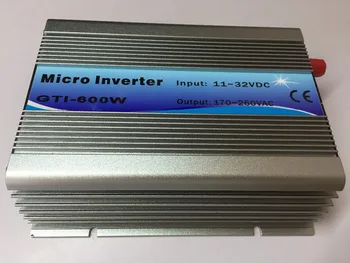 600W På Grid Tie Inverter 18V Panel 36Cells 220V Output DC Til AC MPPT Funktion Pure Sine Wave Inverter