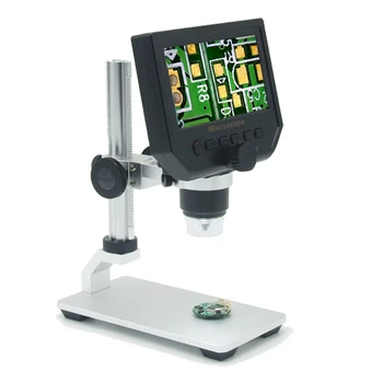 600X Digital Mikroskop 3.6 MP HD Mobiltelefon Vedligeholdelse Elektroniske Video-Mikroskop Pcb Reparation Lup Med Al-legering Stent