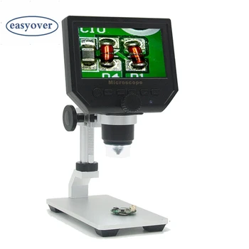 600X Digital Mikroskop 3.6 MP HD Mobiltelefon Vedligeholdelse Elektroniske Video-Mikroskop Pcb Reparation Lup Med Al-legering Stent