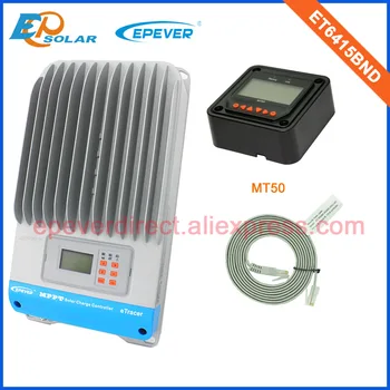 60A 60amp 12v/24v/36v/48v EPEVER ET6415BND mppt tracer solar batteriet oplades controller lcd-skærm, MT50 fjernbetjeningen meter
