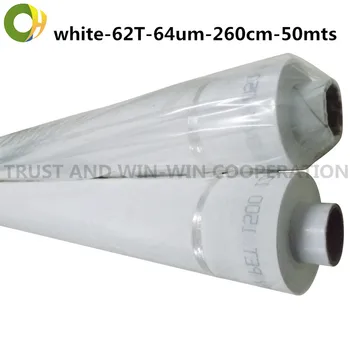 62T-64W-260cm-50m monofil polyester skærm sigteflor