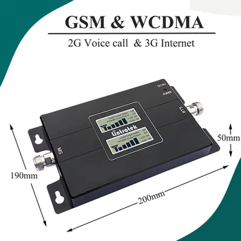 65 db-LCD-Display GSM 900 3G-2100 mhz Dual Band-Repeater GSM 3G-UMTS Mobiltelefon Forstærker 3G-WCDMA 2100 Trådløse Mobile Booster