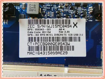 658343-001 for HP ProBook 4530s 4730S Notebook 4530s 4730S Bundkort HM65 DDR3 Alle funktioner fuldt ud Testet!Gratis Forsendelse